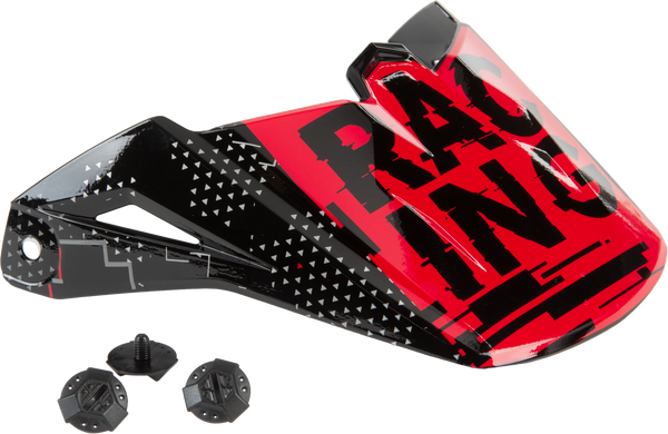 Youth Kinetic Scan Visor Black/Red