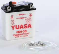 YUASA YUAM2660B Battery 6N6-3B Conventional for Enhanced Cranking Power