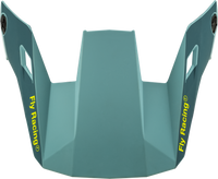 FLY RACING Rayce Helmet Visor Matte Blue Stone/Hi Vis XL 2X - Enhanced Protection and Style