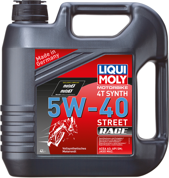 LIQUI MOLY Street Race Synthetic 4T Oil - 5W-40 - 60L - Part No. 2593