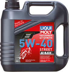 LIQUI MOLY Street Race Synthetic 4T Oil - 5W-40 - 60L - Part No. 2593