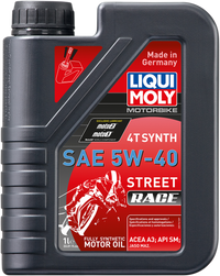 LIQUI MOLY Street Race Synthetic 4T Oil - 5W-40 - 1L - Part Number 20074