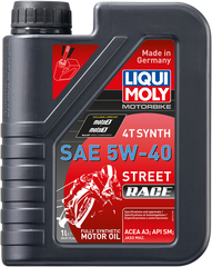 LIQUI MOLY Street Race Synthetic 4T Oil - 5W-40 - 1L - Part Number 20074