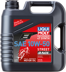 LIQUI MOLY Street Race Synthetic 4T Oil - 10W-50 - 4L - Part Number 20068