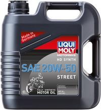 LIQUI MOLY H-D? Synthetic 4T Street Oil - 20W-50 - 4 Liter - Part No. 20102