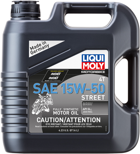 LIQUI MOLY Street 4T Oil - 15W-50 - 4 L - Part Number 20060