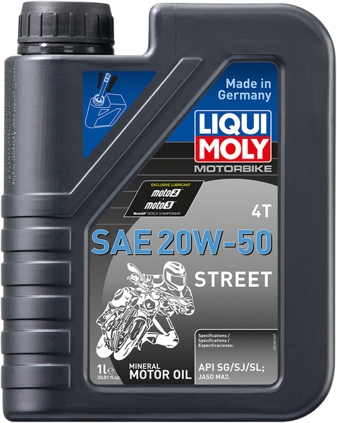 LIQUI MOLY Street 4T Oil - 20W-50 - 1 L - Part Number 20062