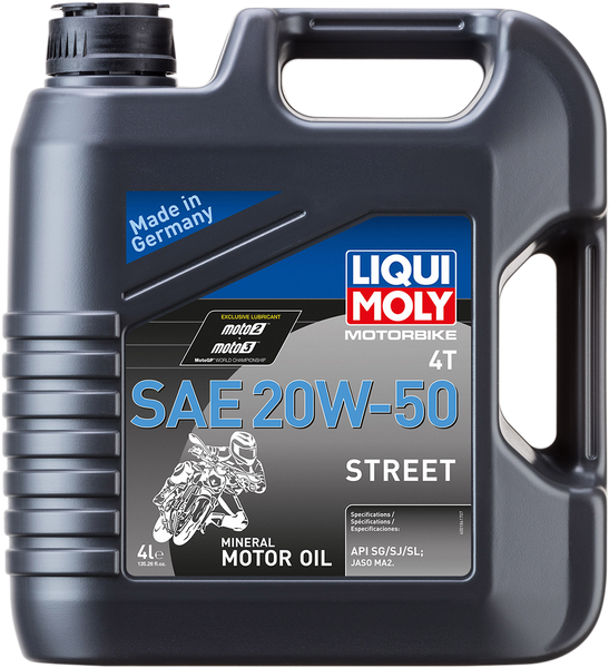 LIQUI MOLY Street 4T Oil 20W-50 - 4 L - Part Number 20064