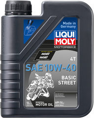 LIQUI MOLY Basic Street 4T Oil - 10W-40 - 1 Liter (Part Number: 20190)