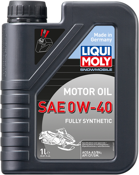 LIQUI MOLY Snowmobile Synthetic Oil - 0W-40 - 1 Liter (Part No. 20148)