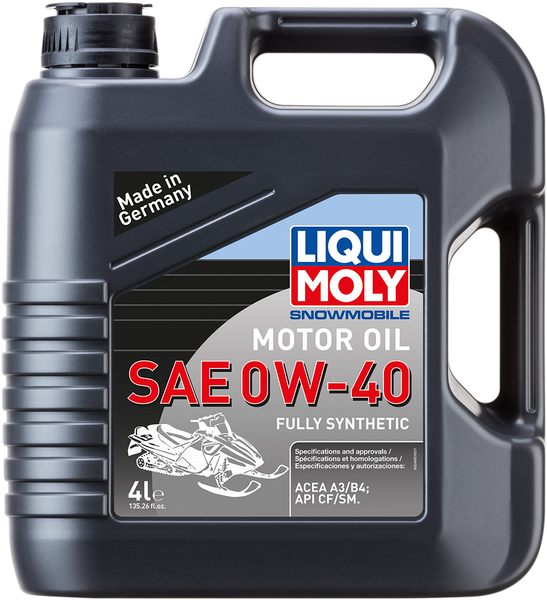 LIQUI MOLY Snowmobile Synthetic Oil - 0W-40 - 4 Liter - Part No. 20150