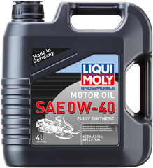 LIQUI MOLY Snowmobile Synthetic Oil - 0W-40 - 4 Liter - Part No. 20150