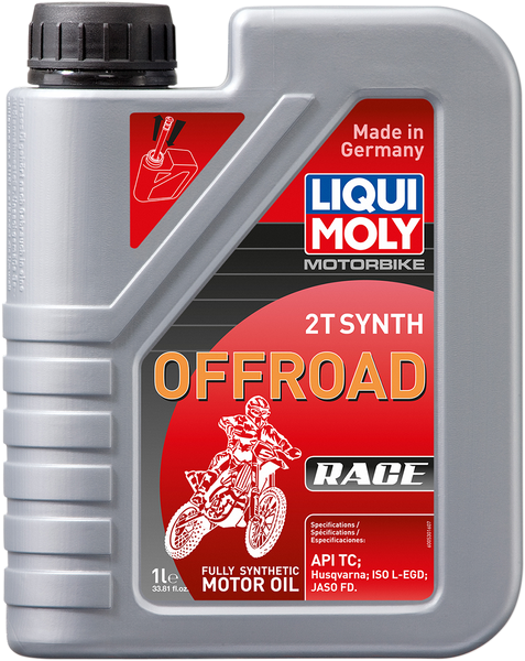 LIQUI MOLY Off-Road Synthetic 2T Oil - 1 Liter (Part No. 20178)