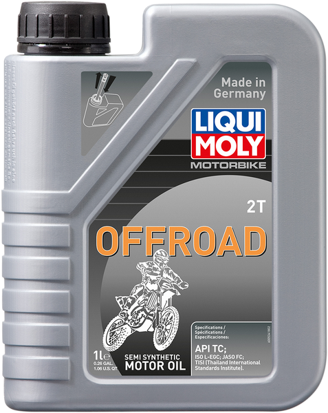 LIQUI MOLY Off-Road Semi-Synthetic 2T Oil - 1L (Part No. 20182)