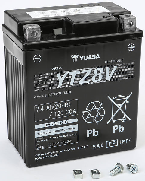 YUASA YUAM728ZV Battery YTZ8V Sealed Factory Activated