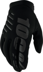 100-PERCENT Brisker Youth Gloves Black XL - Perfect for Cool Weather Riding