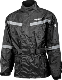 FLY RACING 479-8017L 2 Piece Rain Suit in Black - Large