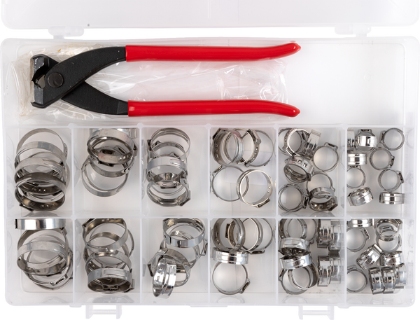 MOOSE RACING Ear Clamp Kit T03-6243K - Assortment with Jaw Pincer Tool