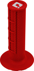 ODI Half Waffle Lock On Grip Red H36HWR