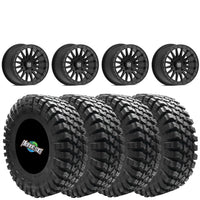 VALOR OFFROAD V06 BEADLOCKS SATIN BLACK ON QUADBOSS QBT808