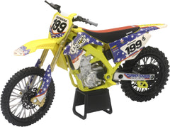 NEW-RAY 57993 Replica 1:12 Scale Race Bike Suzuki RMZ450 in Yellow