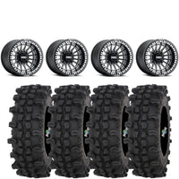 Metal FX Delta Beadlock Satin BLK/Contrast Cut on Frontline ACP 32X10-15