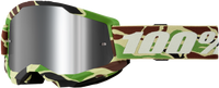 100-PERCENT Strata 2 Goggle War Camo Mirror Silver Lens - Part Number 50028-00024