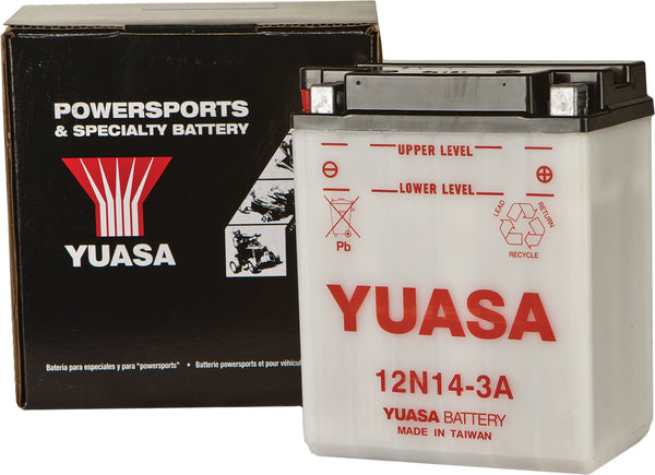 YUASA 12N14-3A Conventional Battery - Part Number YUAM2241B