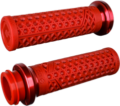 ODI Vans Signature Cable 1" Dark Red/Red V31VHCWDR-R Grips for V-Twin Motorcycles