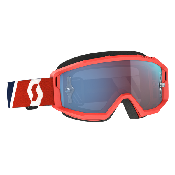 SCOTT Primal Goggle Red/Blue with Blue Chrome Works Lens - Part Number 278597-1228349