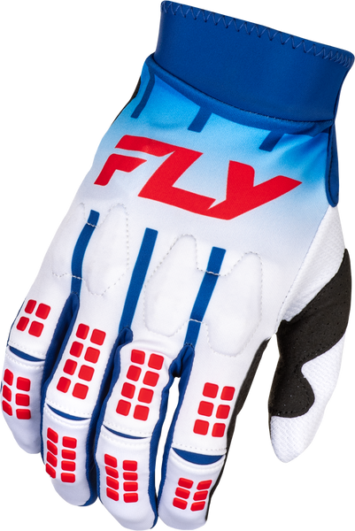 FLY RACING Evolution Dst Gloves Red/White/Blue 2x - Premium Protective Race Gloves