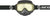 SCOTT Split OTG Snowcross Goggle - Black/White with Yellow Lens (Part #285543-1007029)