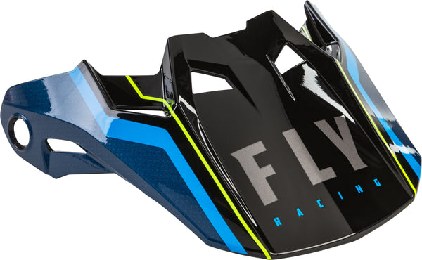 FLY RACING Formula Carbon Axon Helmet Visor Black/Blue - Part Number 73-4726S