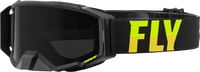 FLY RACING Zone Pro W/C Goggle Black/Hi Vis with Dark Smoke Hydro Lens - Part #37-51873