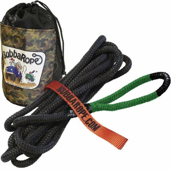 BUBBA ROPES 176650GRG 1/2" x 20' Lil' Bubba Green Eyes ATV Recovery Rope