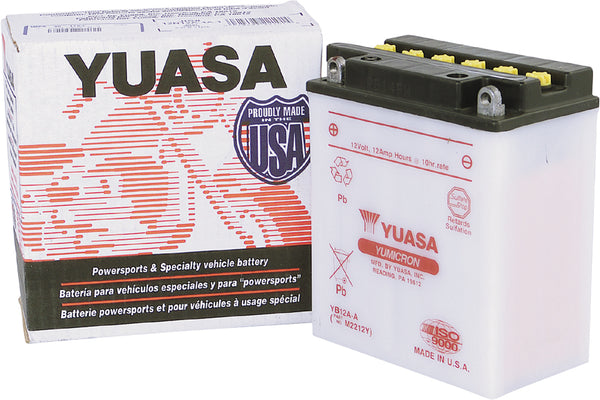 YUASA YUAM2212Y Battery YB12A A Conventional - High Cranking Power