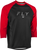 FLY RACING 352-8131X Ripa 3/4 Sleeve Jersey in Black/Red - XL