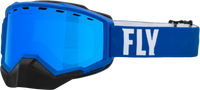 Focus Snow Goggle Blue/White W/ Sky Blue Mirror/Blue Lens