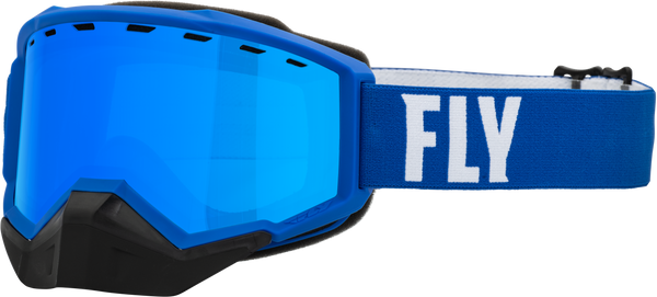 Focus Snow Goggle Blue/White W/ Sky Blue Mirror/Blue Lens