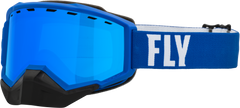 Focus Snow Goggle Blue/White W/ Sky Blue Mirror/Blue Lens