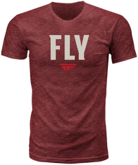 Fly Wfh Tee Red Heather Md