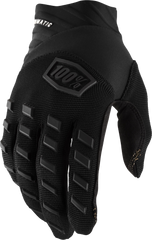 100-PERCENT Airmatic Gloves Black/Charcoal Small - Versatile Riding Comfort