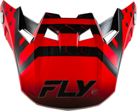 FLY RACING Formula Cc Tektonic Visor in Black/Red/Orange - XL/2X