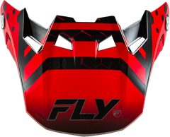 FLY RACING Formula Cc Tektonic Visor in Black/Red/Orange - XL/2X