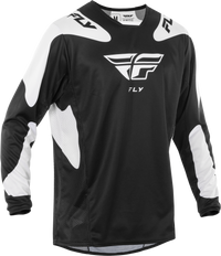 FLY RACING Kinetic Sym Jersey Black/White XL - Performance Cycling Gear