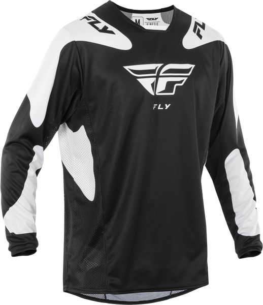 FLY RACING Kinetic Sym Jersey Black/White 2x - Performance and Comfort