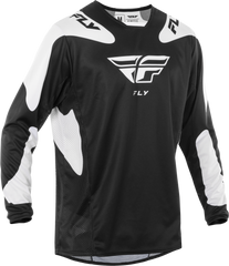 FLY RACING Kinetic Sym Jersey Black/White 2x - Performance and Comfort