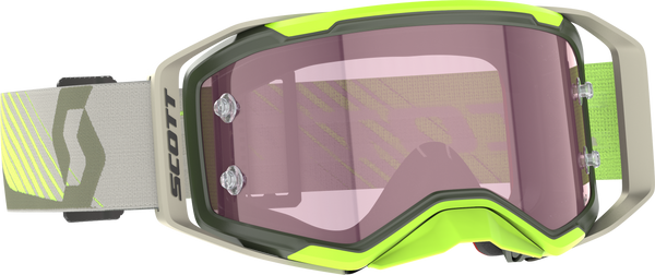 SCOTT Prospect 2.0 Amp Goggle - Kaki Green/Yellow Amp Rose Works - Part Number 421469-7701352