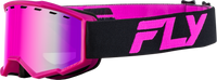 FLY RACING Yth Focus Snow Goggle Black/Pink with Pink Mirror/Rose Lens - FLB-24FY1