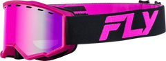 FLY RACING Yth Focus Snow Goggle Black/Pink with Pink Mirror/Rose Lens - FLB-24FY1